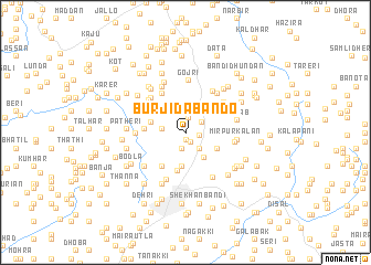 map of Burjida Bāndo