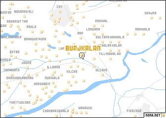 map of Burj Kalan