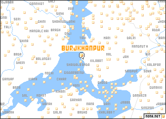 map of Būrj Khānpur