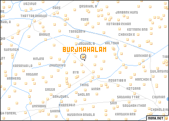 map of Burj Mahālam