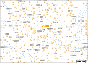 map of Burjne