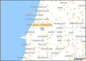 map of Burj Raḩḩāl