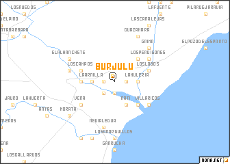 map of Burjulú