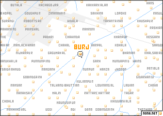 map of Burj