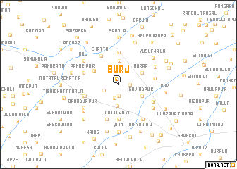 map of Burj