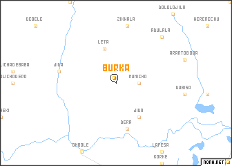 map of Burkʼa