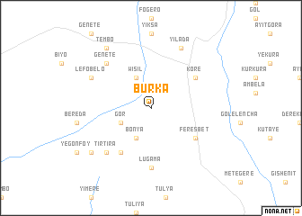 map of Burkʼa