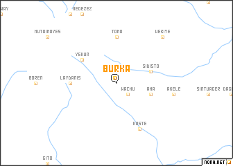 map of Burkʼa