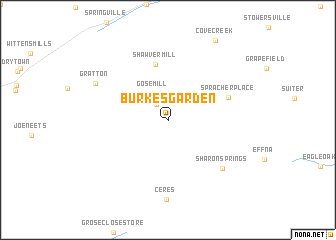 map of Burkes Garden