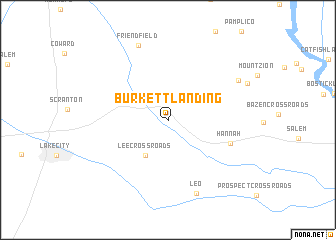 map of Burkett Landing