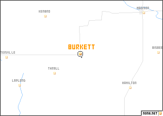 map of Burkett