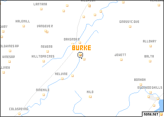 map of Burke