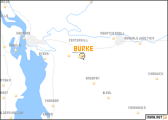 map of Burke