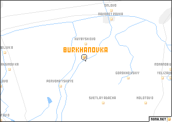 map of Burkhanovka