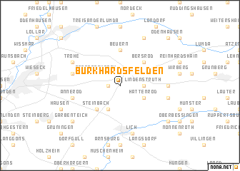 map of Burkhardsfelden