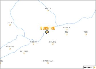 map of Burkʼikʼē