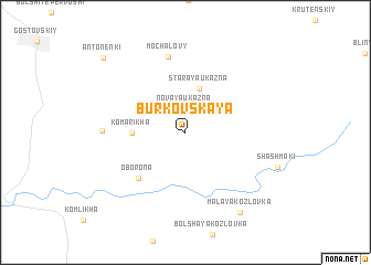 map of Burkovskaya