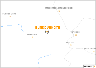 map of Burkovskoye