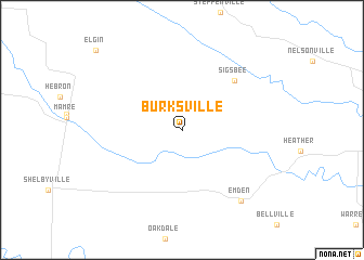 map of Burksville