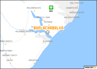 map of Burlacha Balka