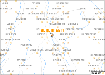 map of Burlăneşti