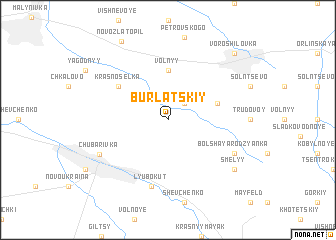 map of Burlatskiy