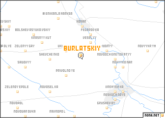 map of Burlatskiy