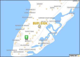 map of Burleigh