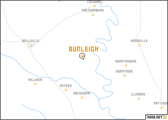 map of Burleigh