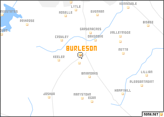 map of Burleson