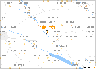 map of Burleşti