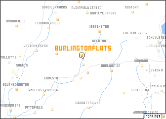 map of Burlington Flats