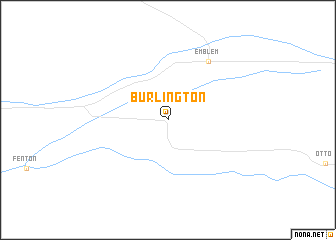 map of Burlington
