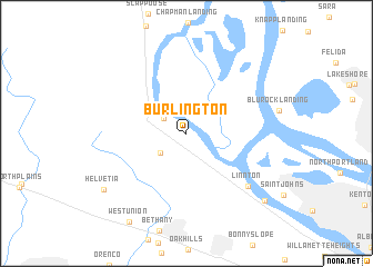 map of Burlington