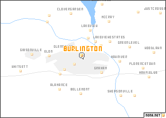 map of Burlington