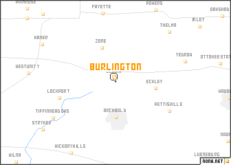 map of Burlington