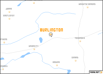 map of Burlington