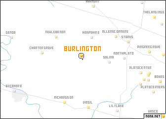 map of Burlington