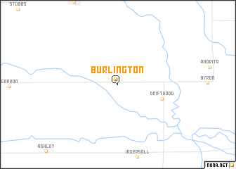 map of Burlington