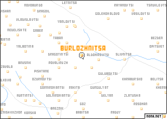 map of Bŭrlozhnitsa