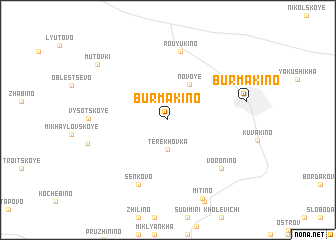 map of Burmakino