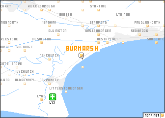 map of Burmarsh