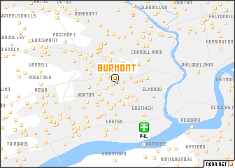 map of Burmont