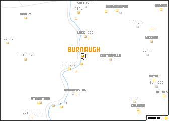 map of Burnaugh