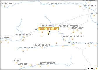 map of Burncourt
