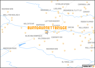 map of Burn Daurnett Bridge