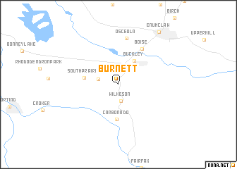 map of Burnett