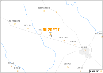 map of Burnett