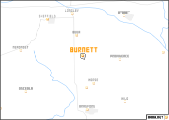 map of Burnett