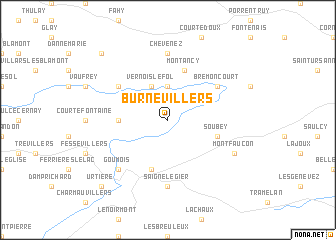 map of Burnevillers